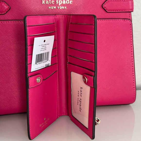 LAST ONE! ♠️ Kate Spade Staci Medium Satchel & matching wallet set + DUST BAG!! - Picture 6 of 12